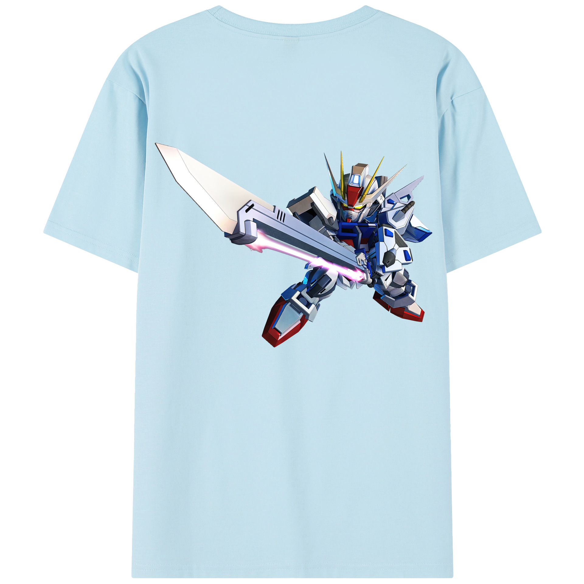 （画像用） 機動戦士ガンダム Mobile Suit Gundam 綿100％半袖Tシャツ（背面プリント）
